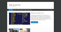 Desktop Screenshot of erikvandertier.com